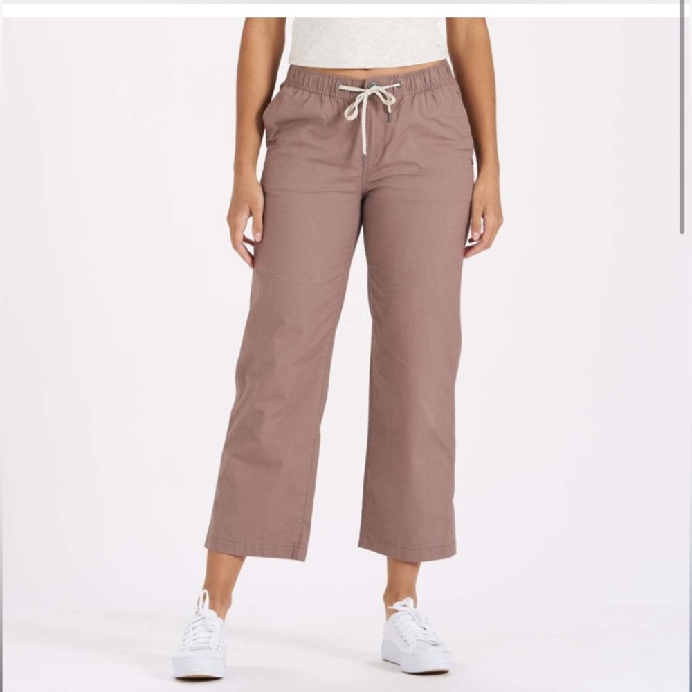 Vuori rip stop wide leg pants